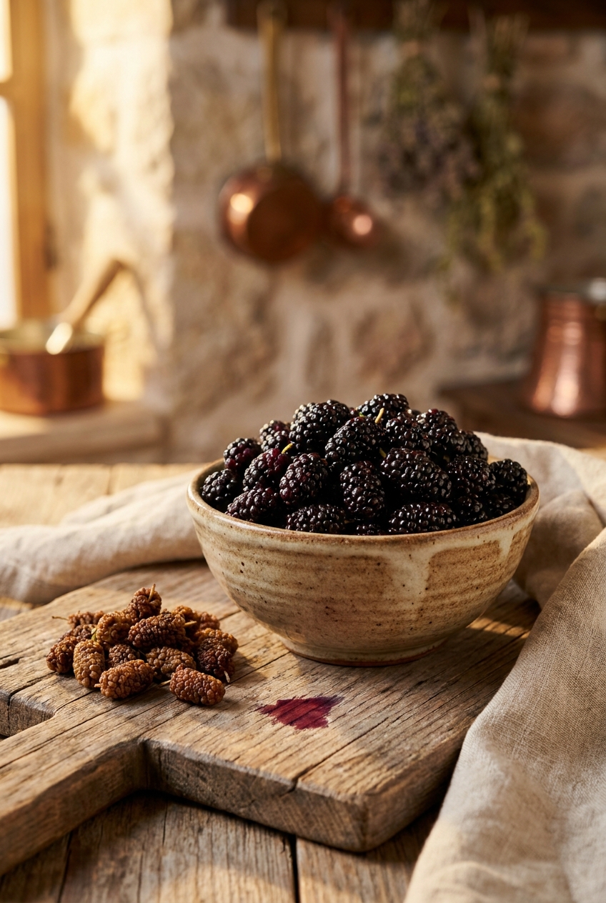 Ermenek Black Mulberry — Fresh & Dried
